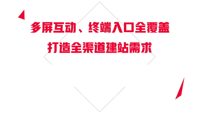 多屏互動(dòng)，終端入口全覆蓋，打造全渠道建站需求